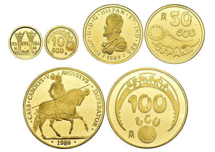 Monedas de oro