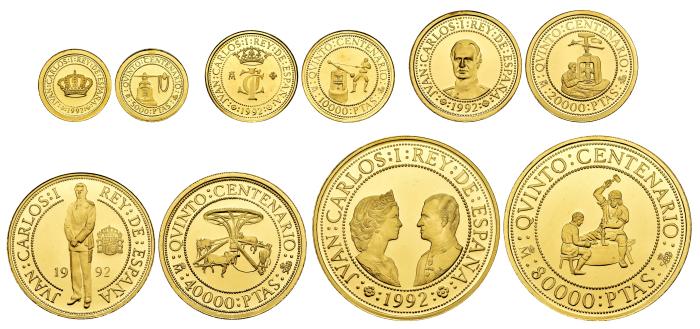 Monedas de oro