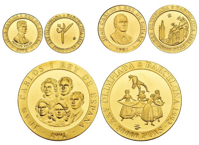 Monedas de oro