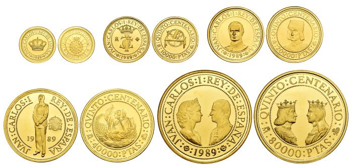 Monedas de oro