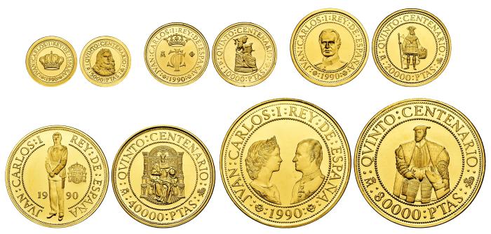 Monedas de oro