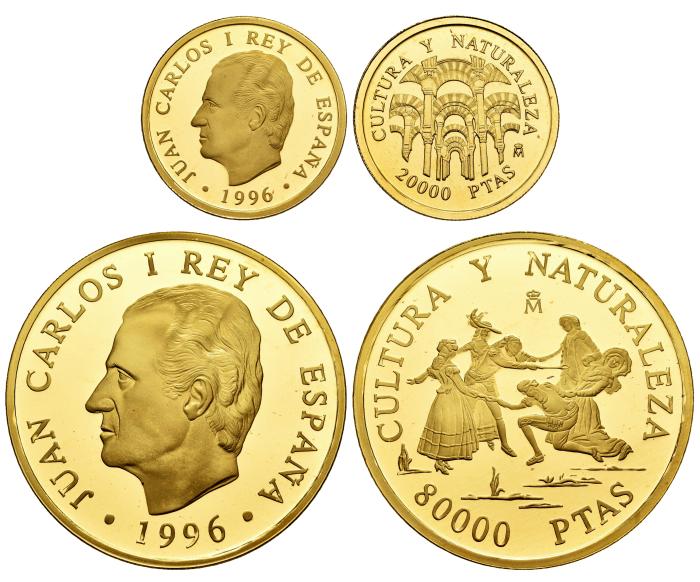 Monedas de oro