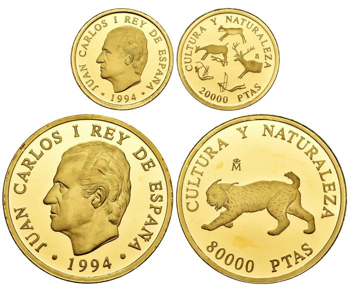 Monedas de oro