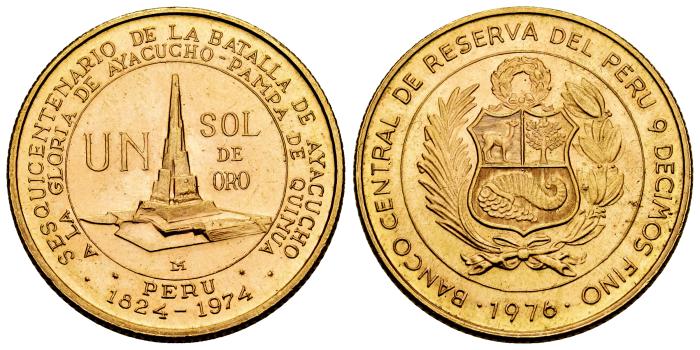 Monedas de oro