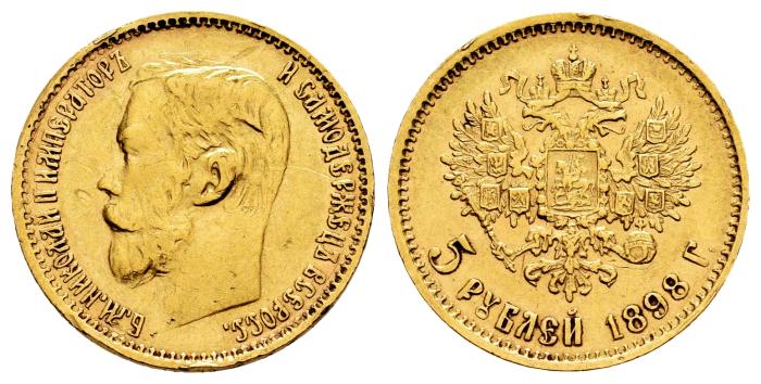 Monedas de oro