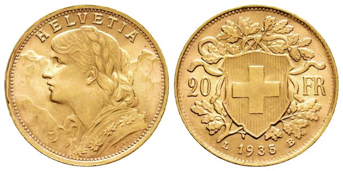 Monedas de oro