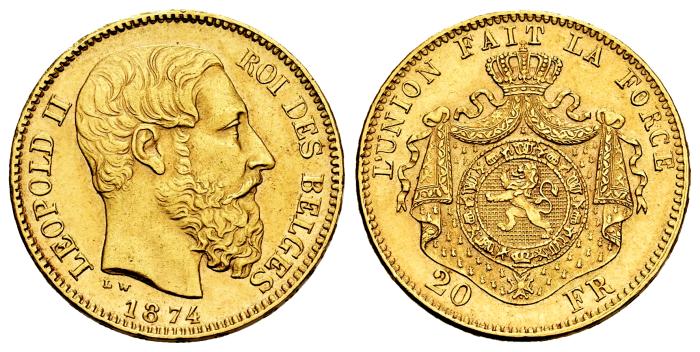 Monedas de oro