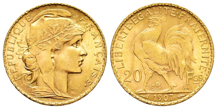 Monedas de oro