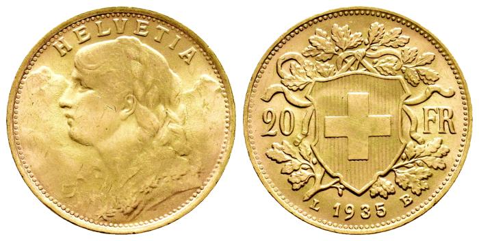 Monedas de oro